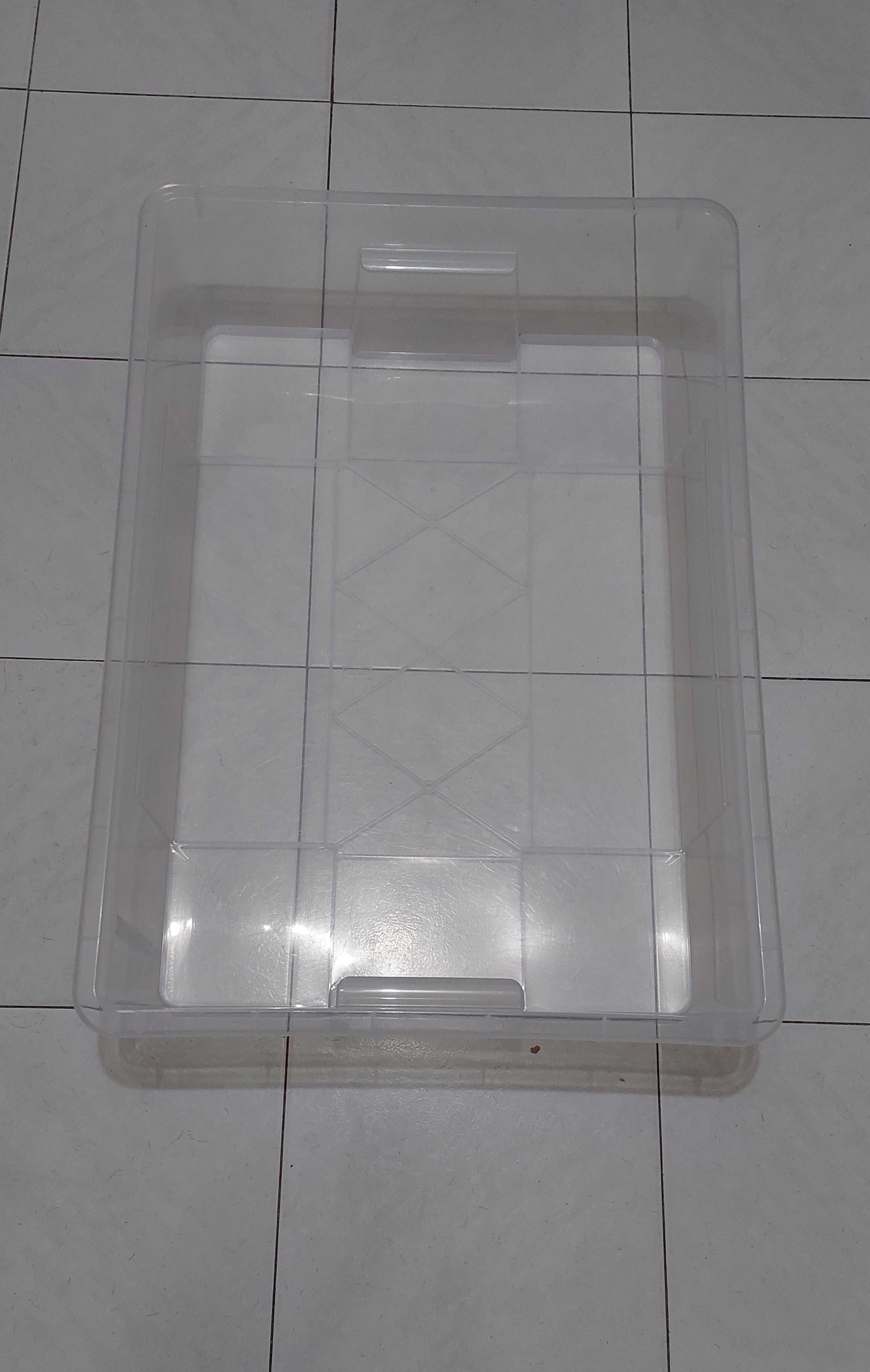 Caixa, IKEA SAMLA transparente, 78x56x18 cm/55 l