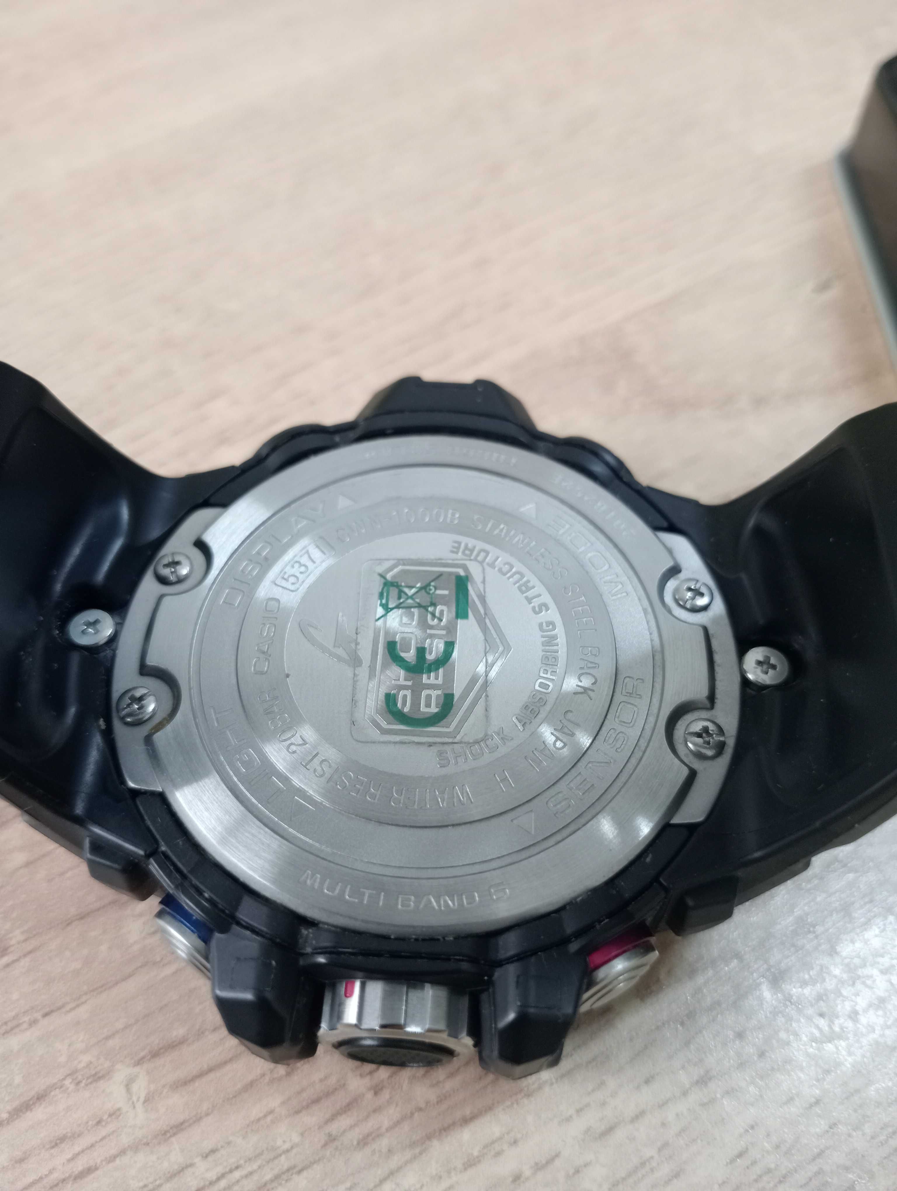 Relógio Casio G-Shock GWN-1000B-1BER Gulfmaster Black Watch.