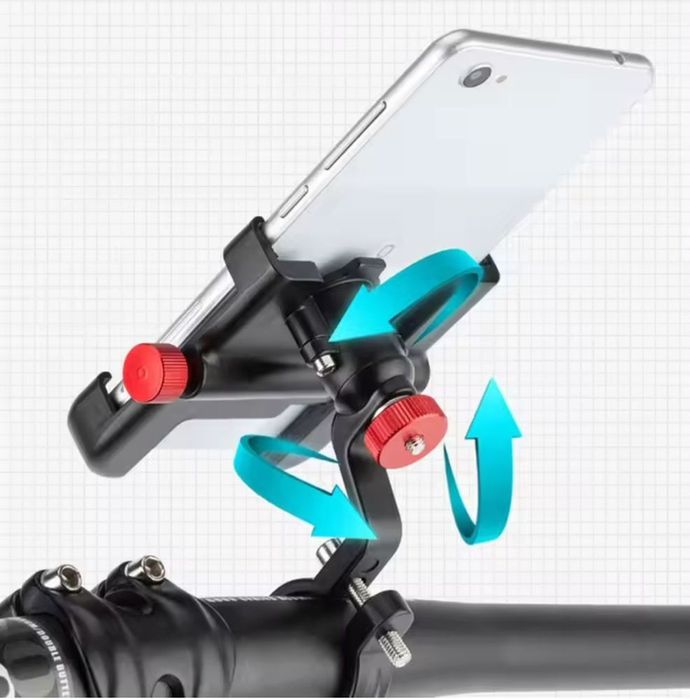 Велодержатель телефона 360°, алюминий. Вело, мото, самокат