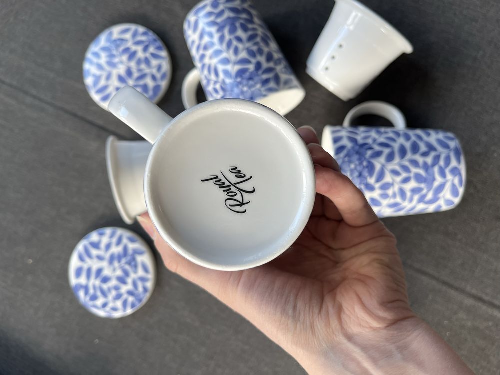 Kubek z ceramicznym zaparzaczem royal tea komplet 3