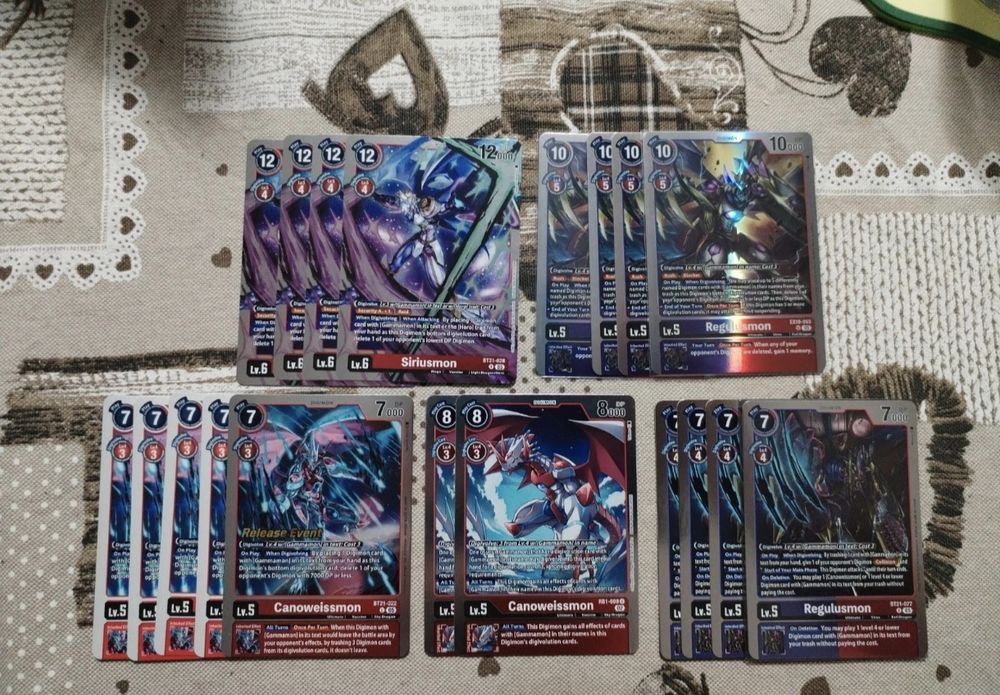 Base de Deck Gammamon – Digimon TCG (com suportes EX10)