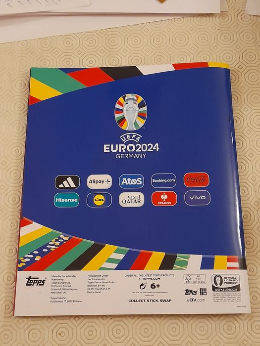 Colecção completa Euro 2024 cromos novos da Topps sem os 21 SP
