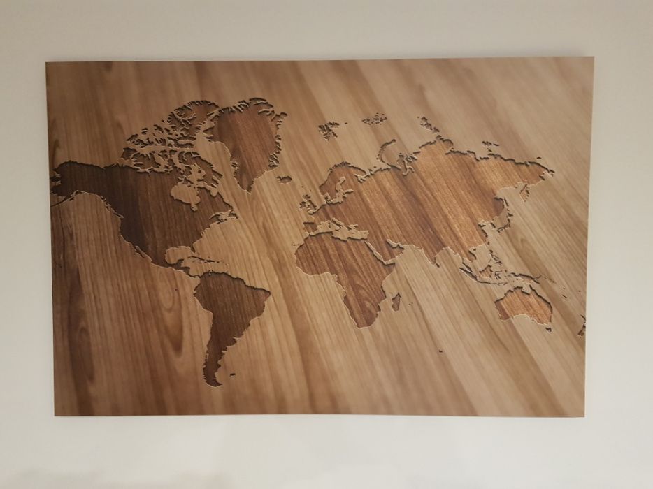 Obraz na płótnie Mapa Świata