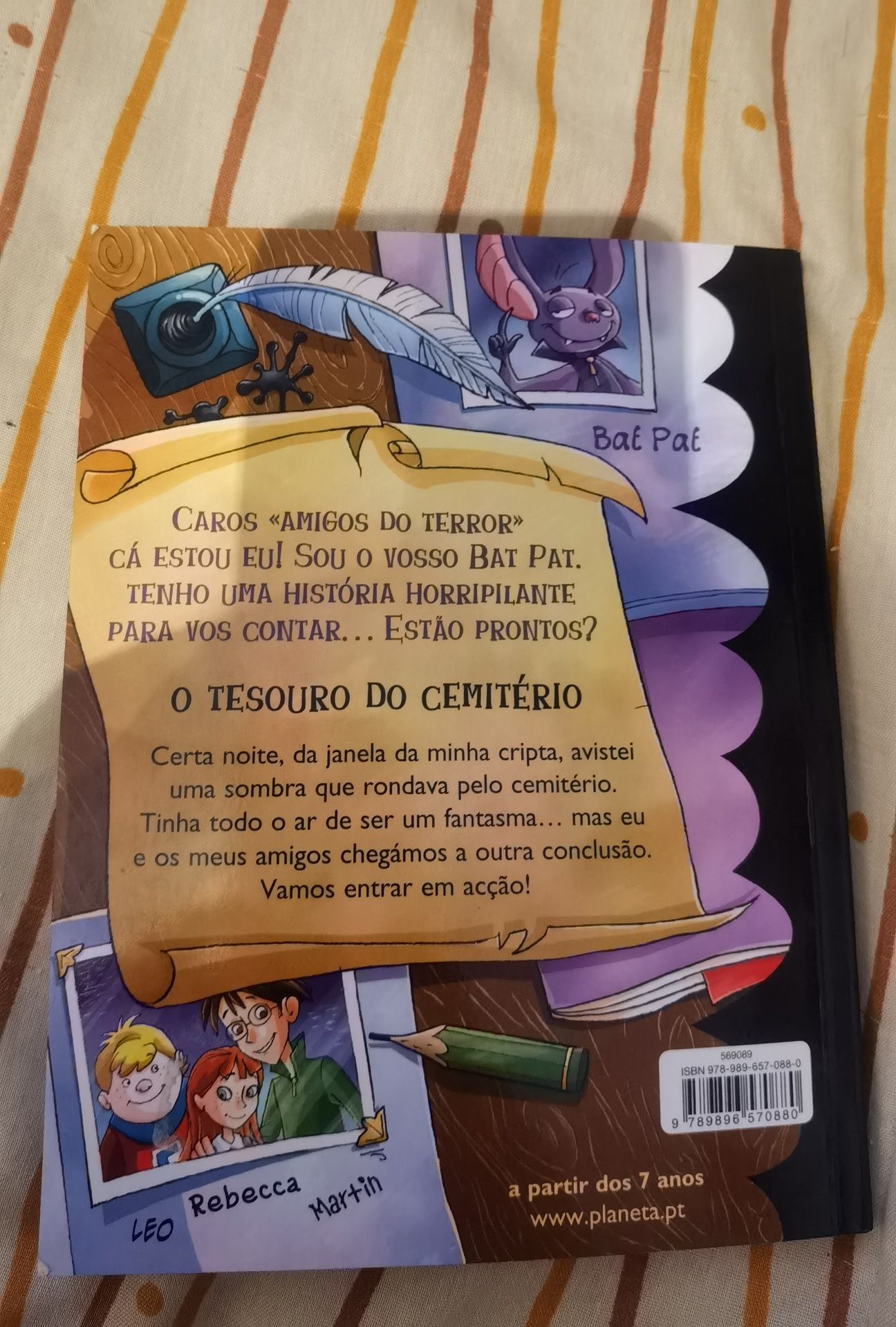 Livro "Bat Pat - O tesouro do cemitério" de Roberto Pavanello Livro 1