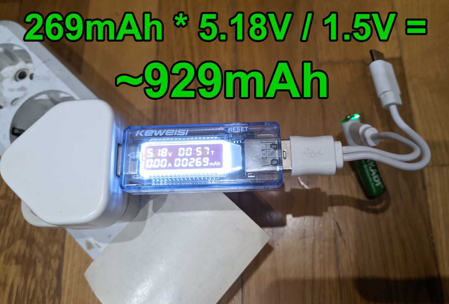 Акумулятор ААА, USB зарядка, 1200 mWh, аккумулятор-батарейка 3А, 1.5V