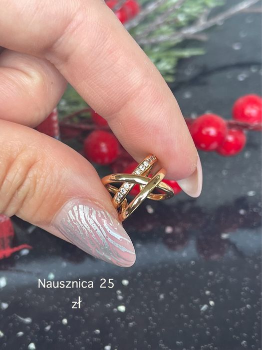 Kolczyk na jedne ucho ze stali chirurgicznej