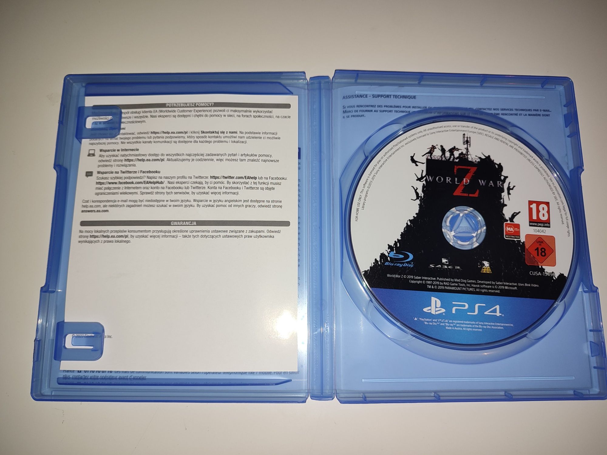 Gra Ps4 World War Z gry PlayStation 4 Sniper UFC GTA V Mafia Crash NFS