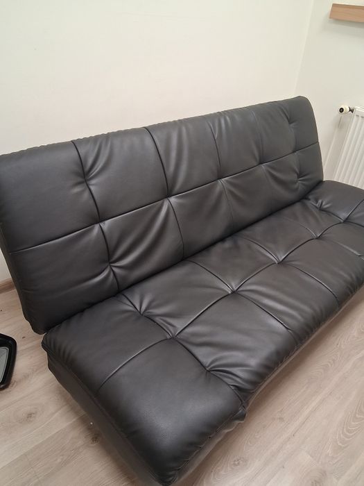 Łóżko rozkładane z ekoskóry- oddam za darmo