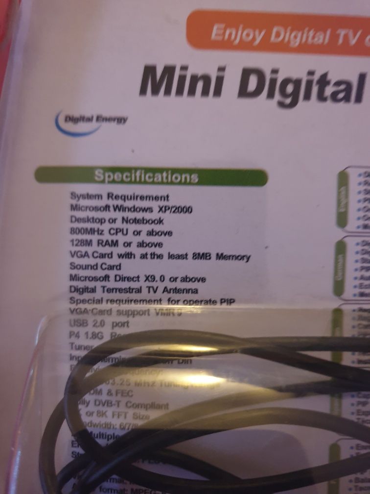 Mini digital TV Stick para Computador