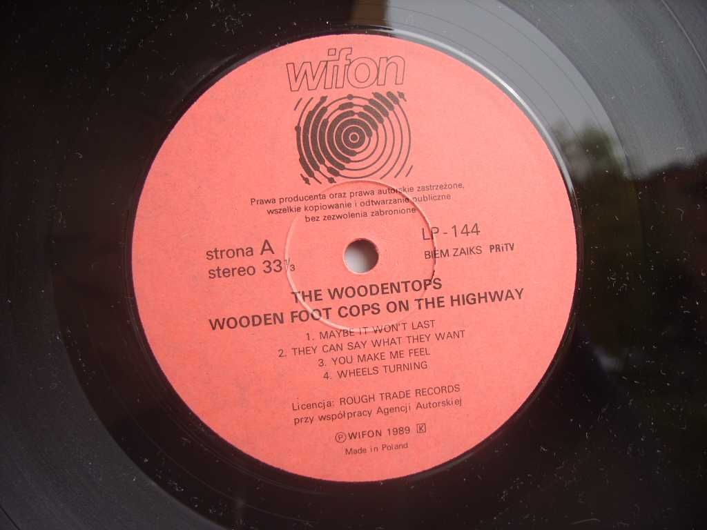 6. Rock LP ; The Woodentops--Wooden foot cops, 1989 rok.