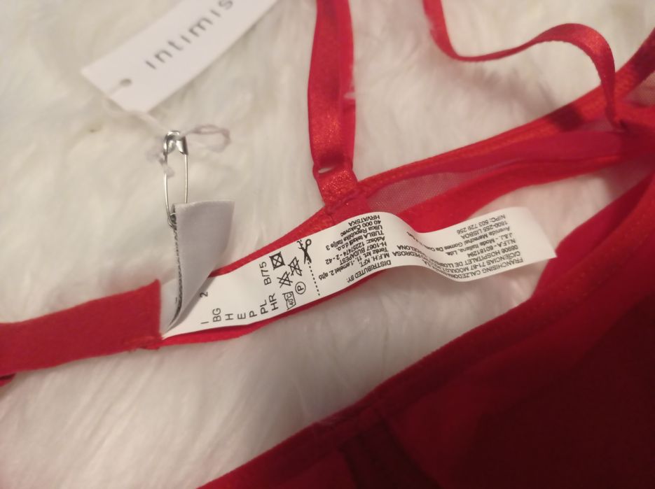 Biustonosz czerwony Intimissimi 75B nowy metka