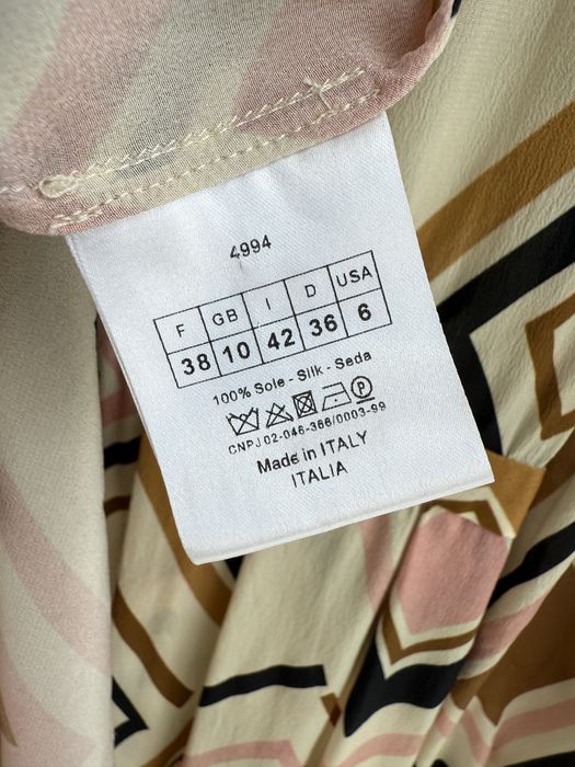 Шелковое платье бежевое миди из натурального шелка s/m