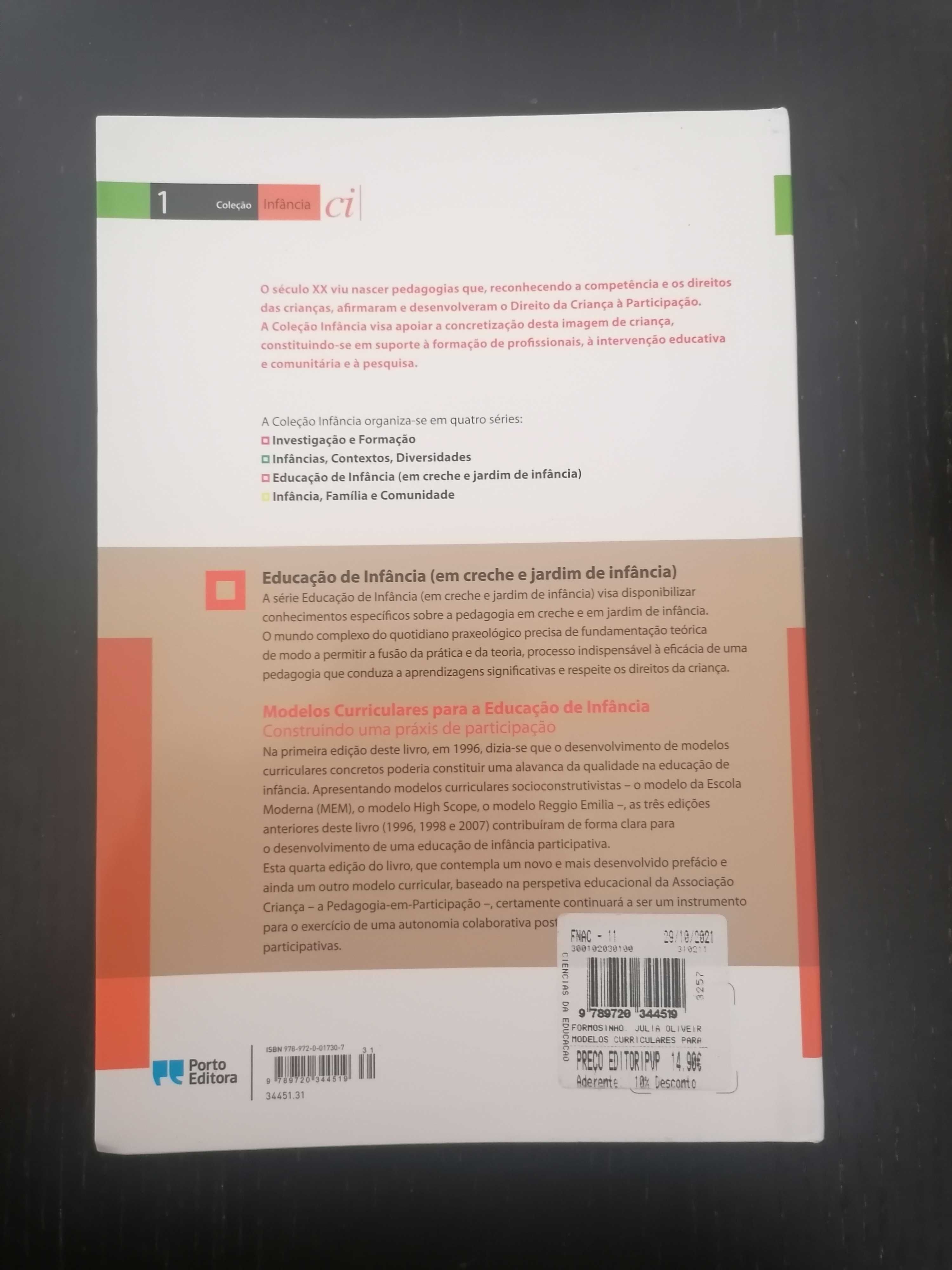 "Modelos Curriculares para a Educação de Infância"