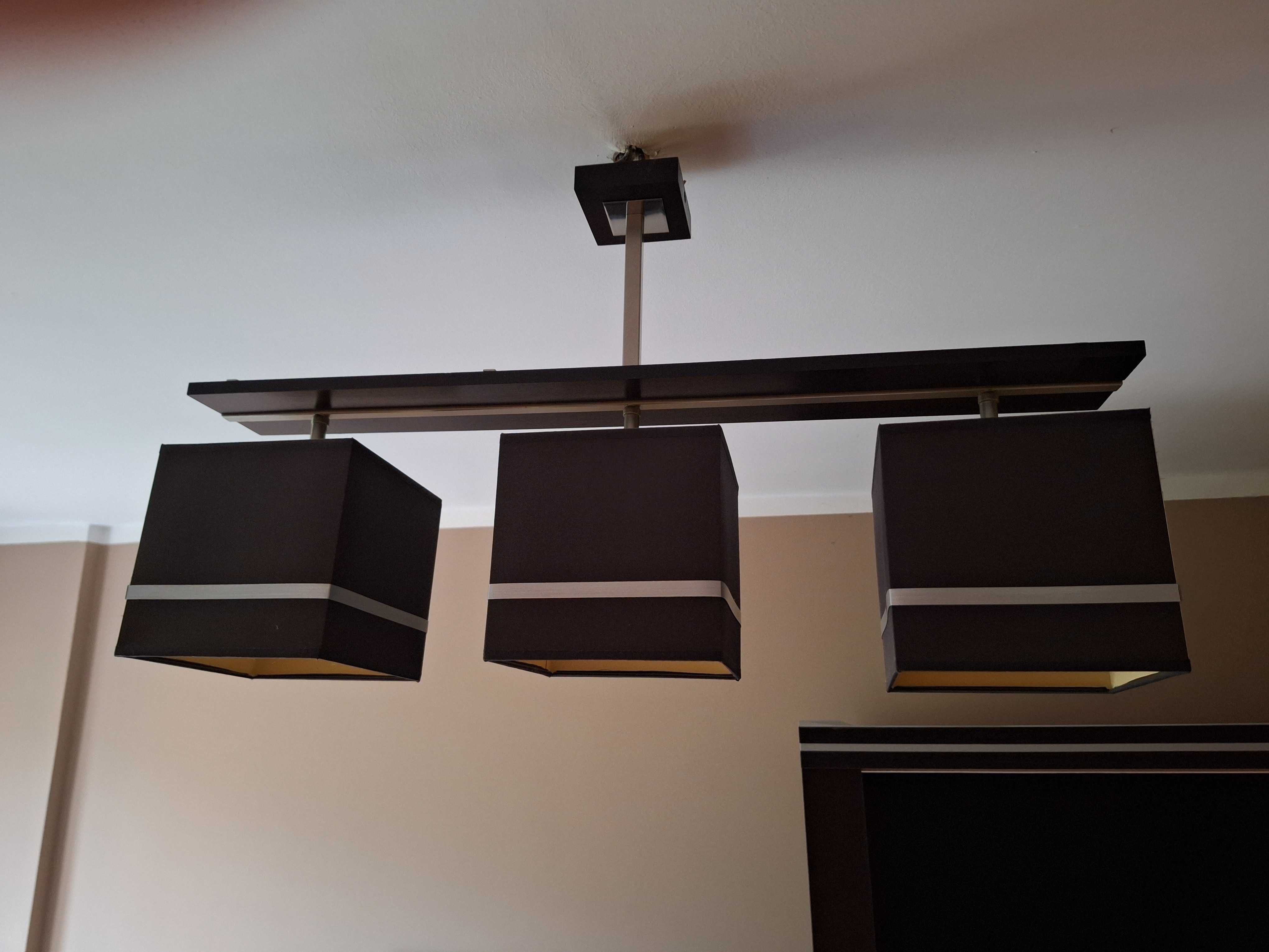 Lampa do salonu i lampka na stolik