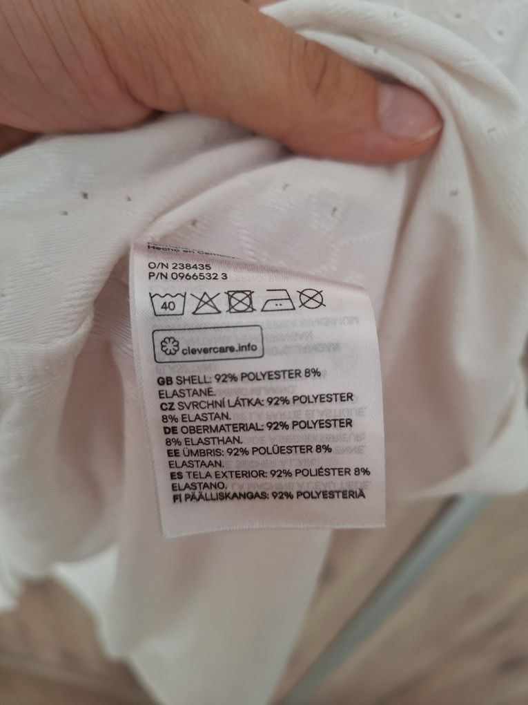 Kremowa letnia sukienka damska H&M rozmiar M