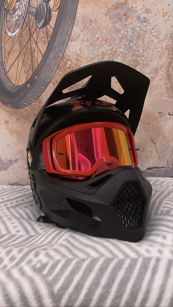 GOGLE FOX AIRSPACE DKAY - spark fluo red os