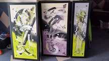 Quadros pintados à mao