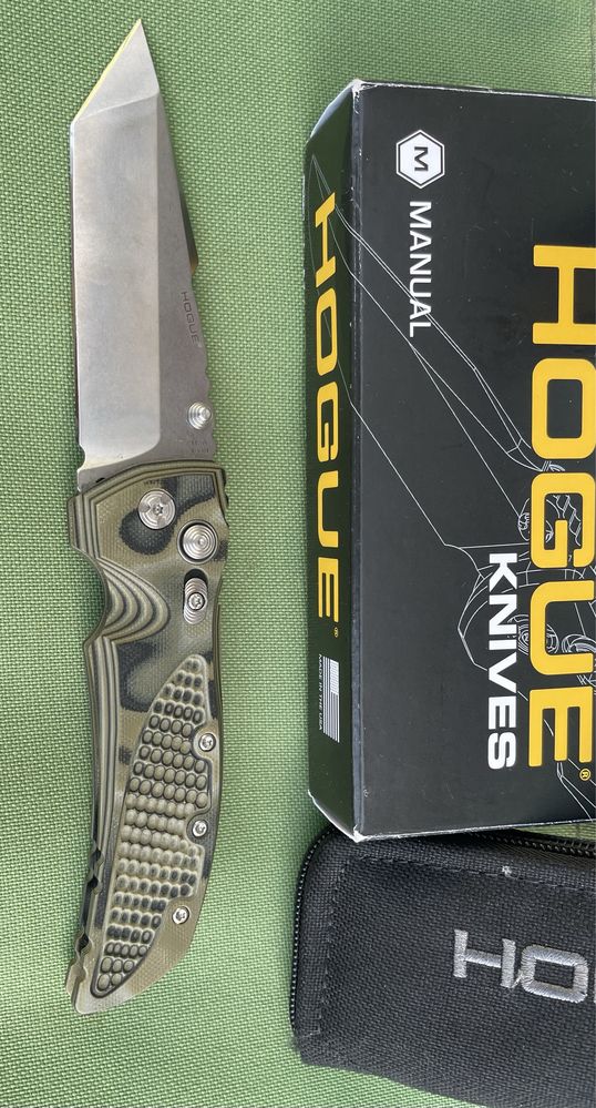 нож Hogue EX-01, Tanto 4,0" G-Mascus G10, 154CM, Elishewitz, Оригинал