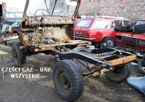 UAZ GAZ 69 67 części Most Skrzynia resor rama felgi silnik koła