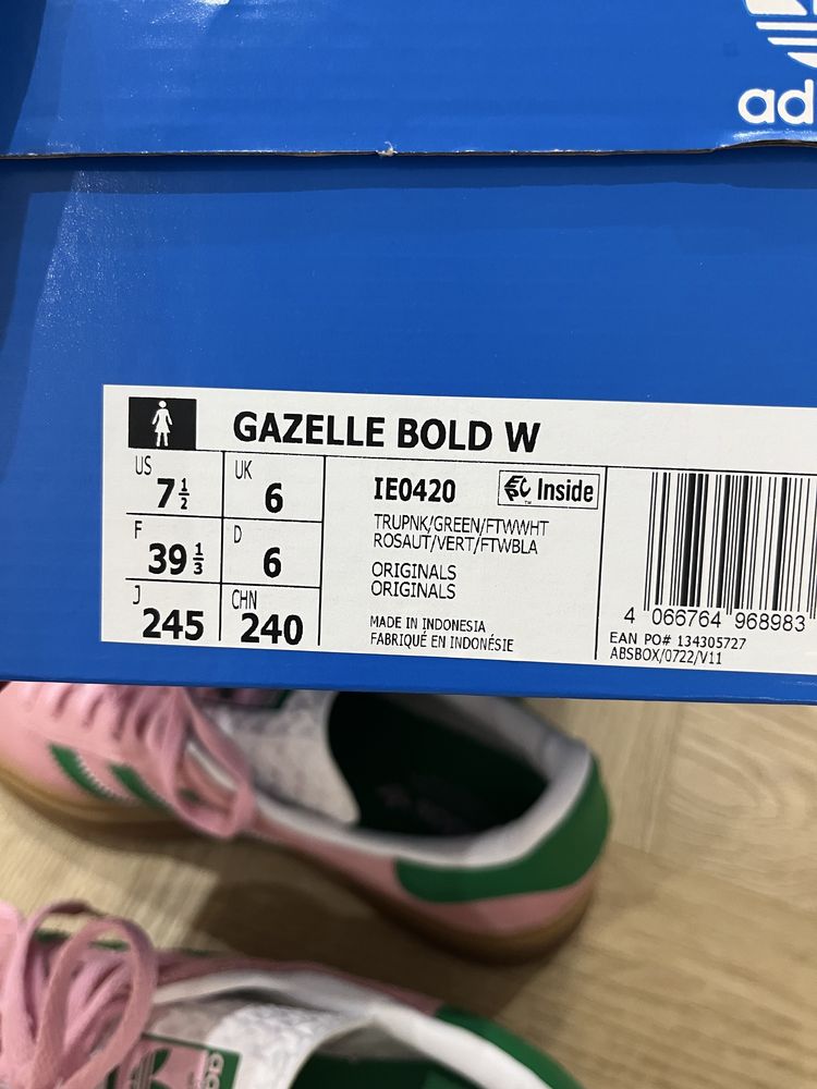 Buty adidas gazelle bold pink