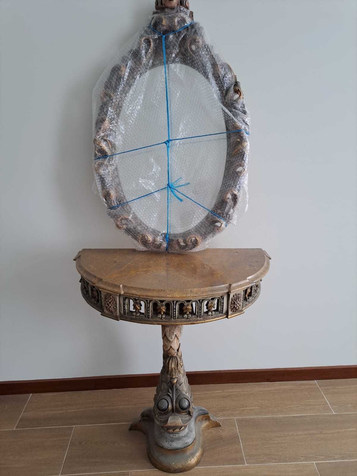Conjunto mesa e espelho