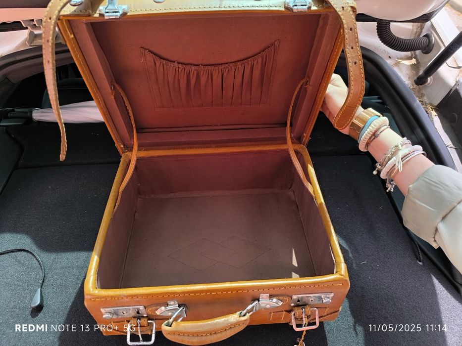 Mala antiga, viagem decoração como nova