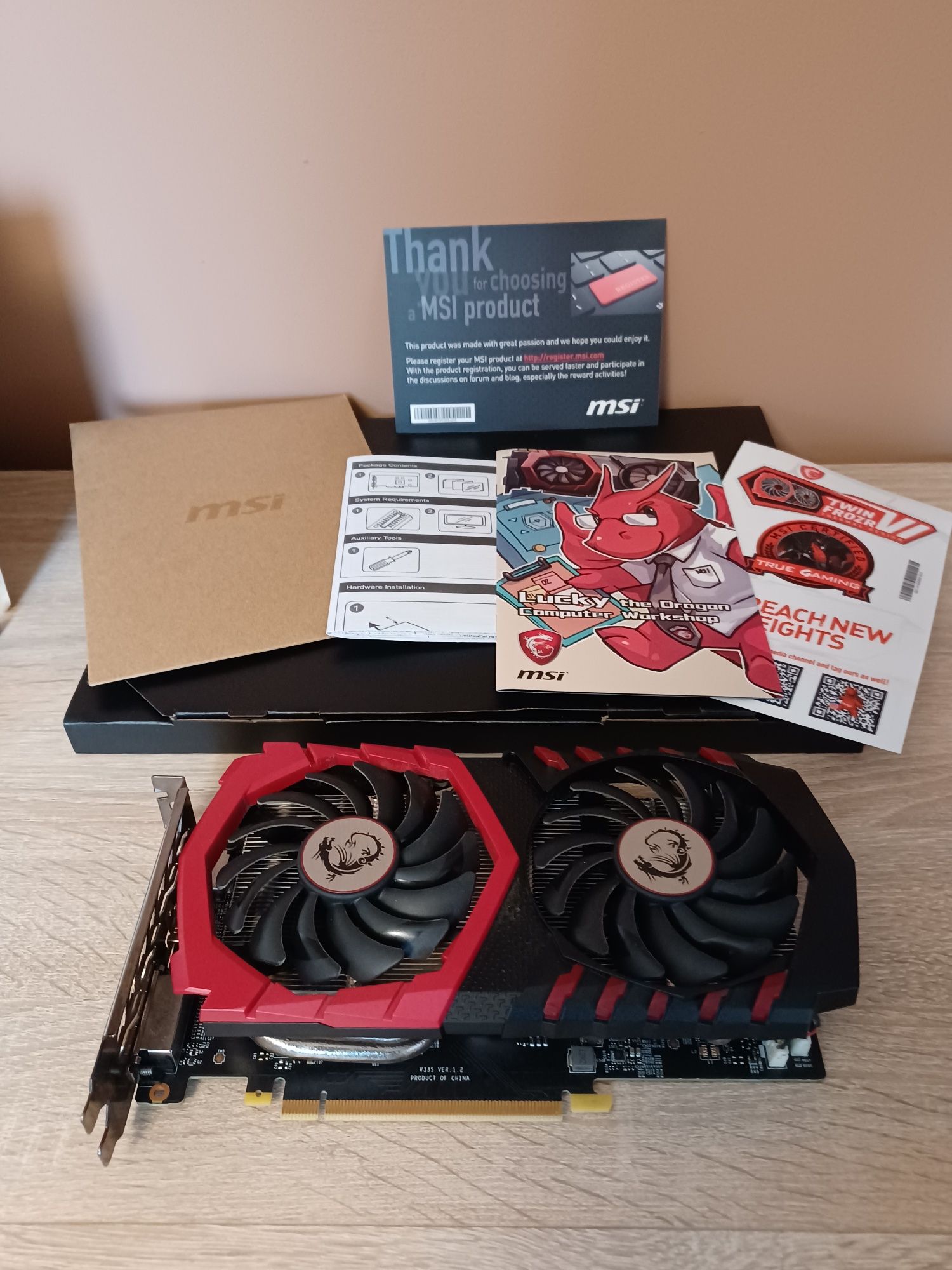 Karta graficzna MSI GeForce GTX 1050 Ti Gaming X 4GB