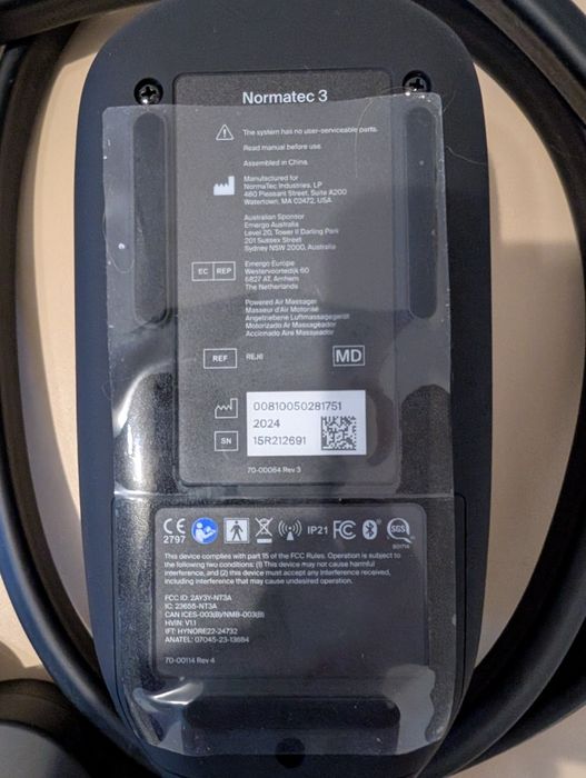 Normatec 3 system do masażu i regeneracji nóg
