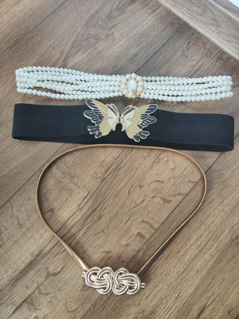 Paski damskie eleganckie szczupła talia