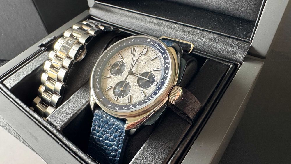 Zegarek Bulova Lunar Pilot 98K112 – Chrono, Panda , 2 paski, Jak NOWY