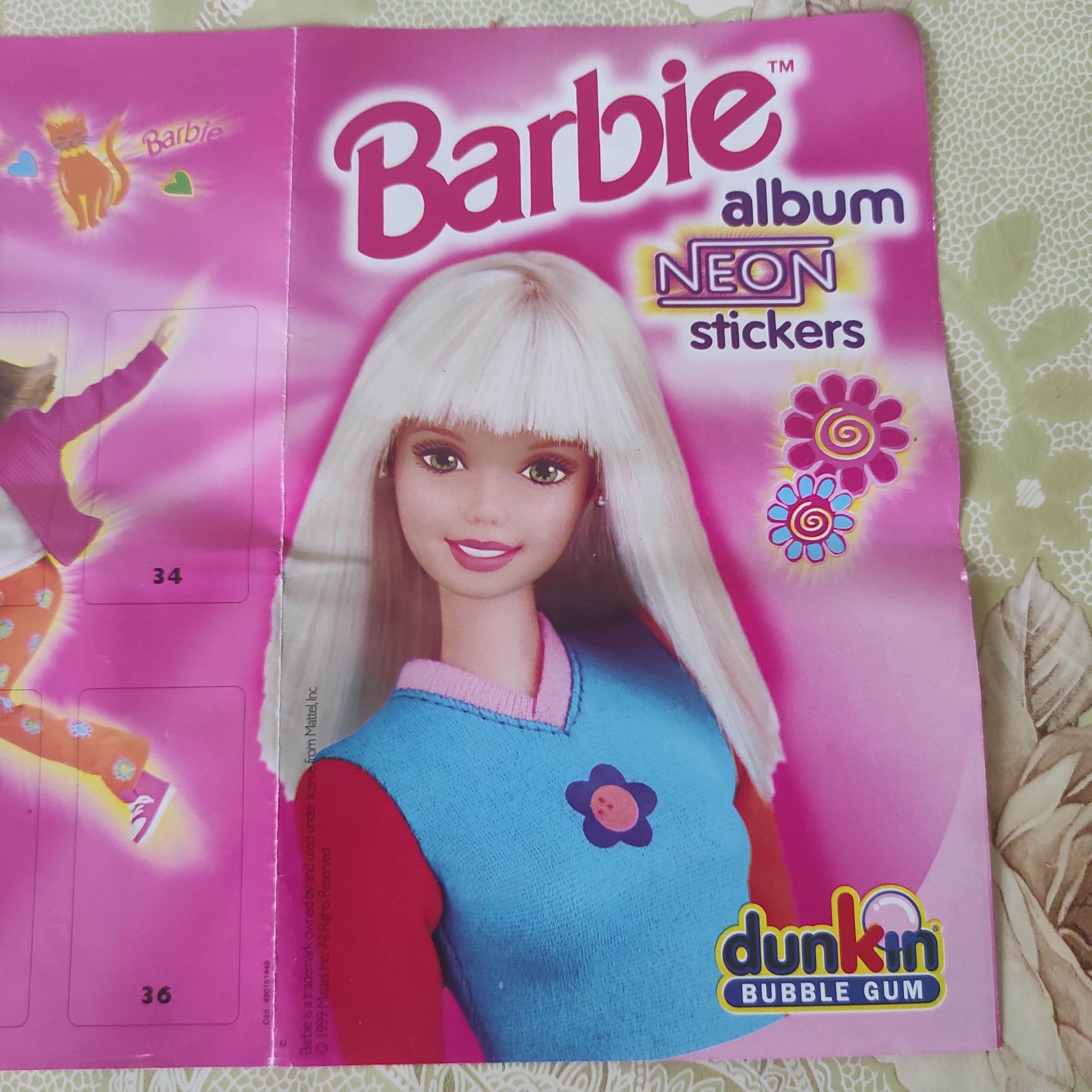 Альбом для наклеек Barbie Dunkin 1999г.