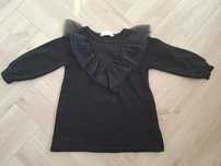 Bluza H&M czarna z tiulem sukienka 110