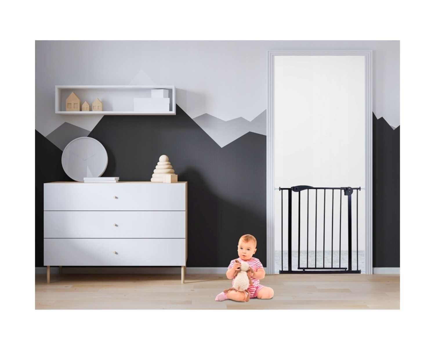 MEGA Bramka Zabezpieczająca Na Schody Dla Dzieci/Psa 75-82cm Wys 76cm