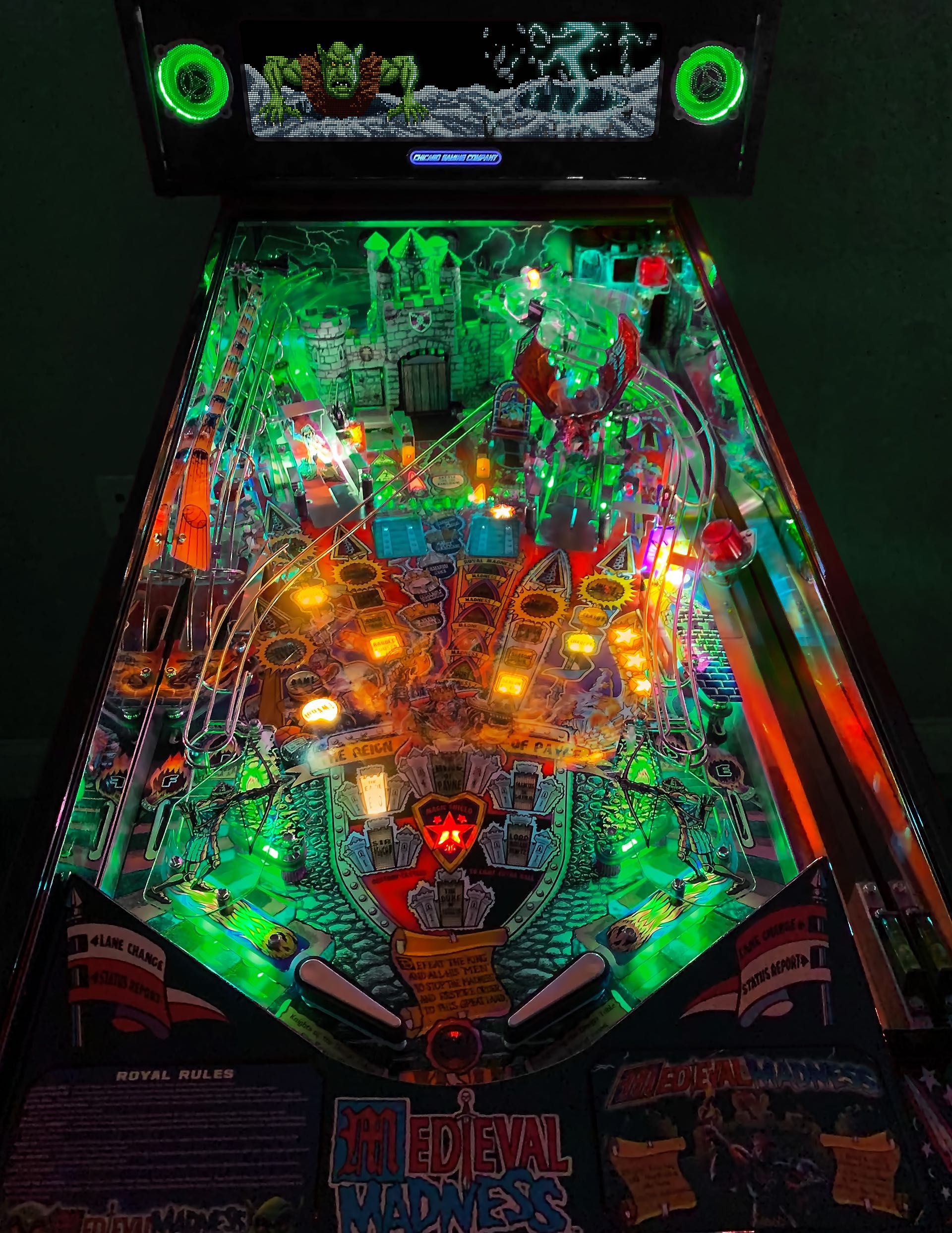 Pinball Flipper Fliper MEDIEVAL MADNESS REMAKE Merlin Edition CGC Nowy