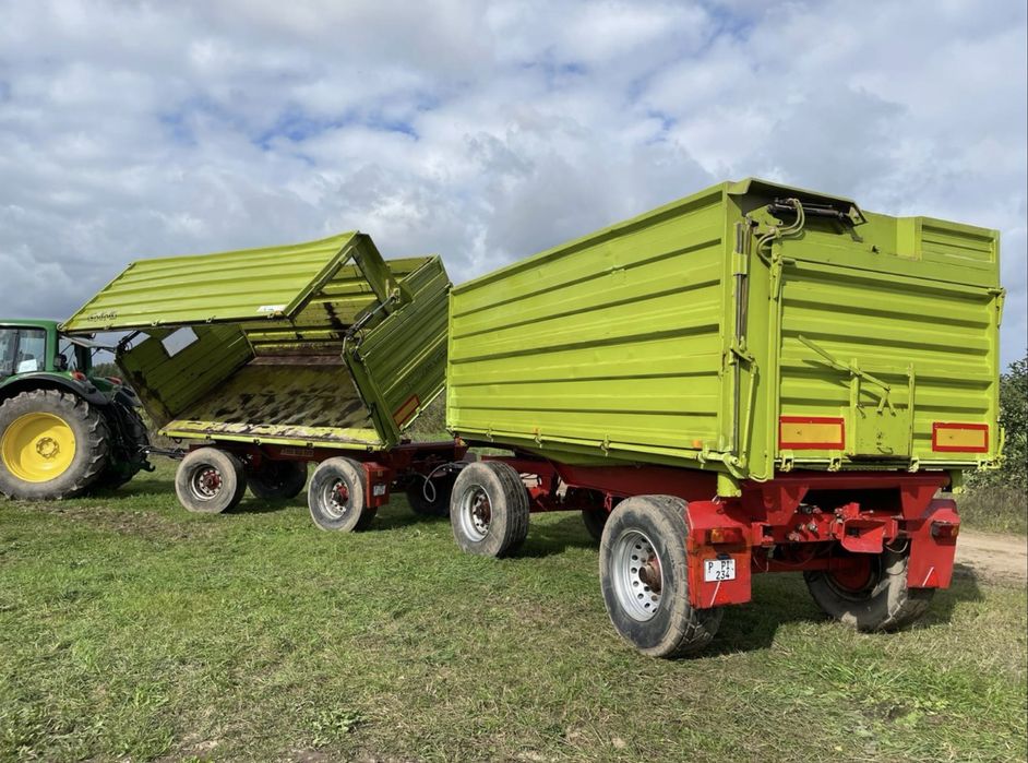 Przyczepa wywrotka 18 ton, tlokowe otwieranie burty