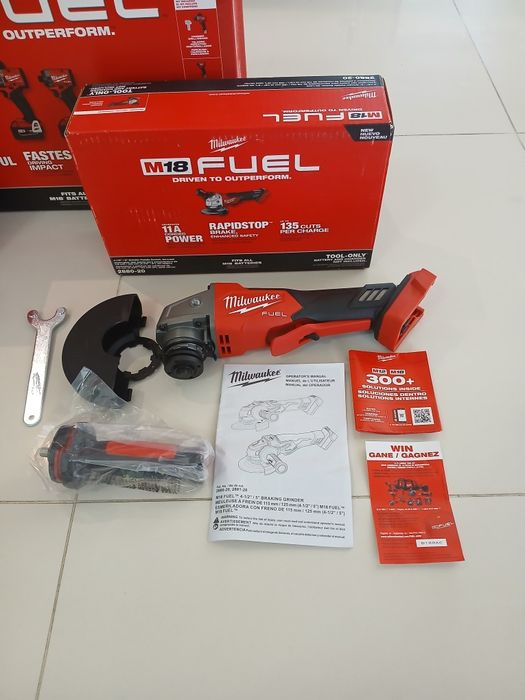 Zestaw Milwaukee M18 Wkrętarka +zakrętarka  2× 5.0ah. Nowe Orginał