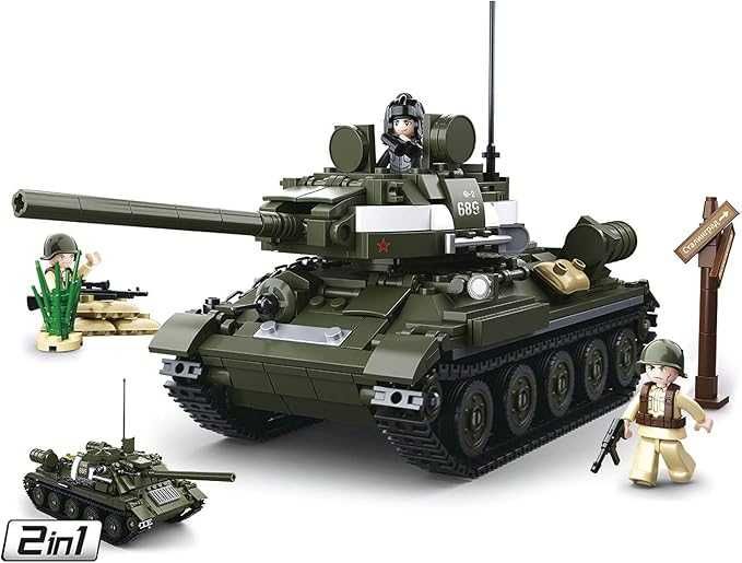 Klocki jak lego Sluban czołg militaria wojsko