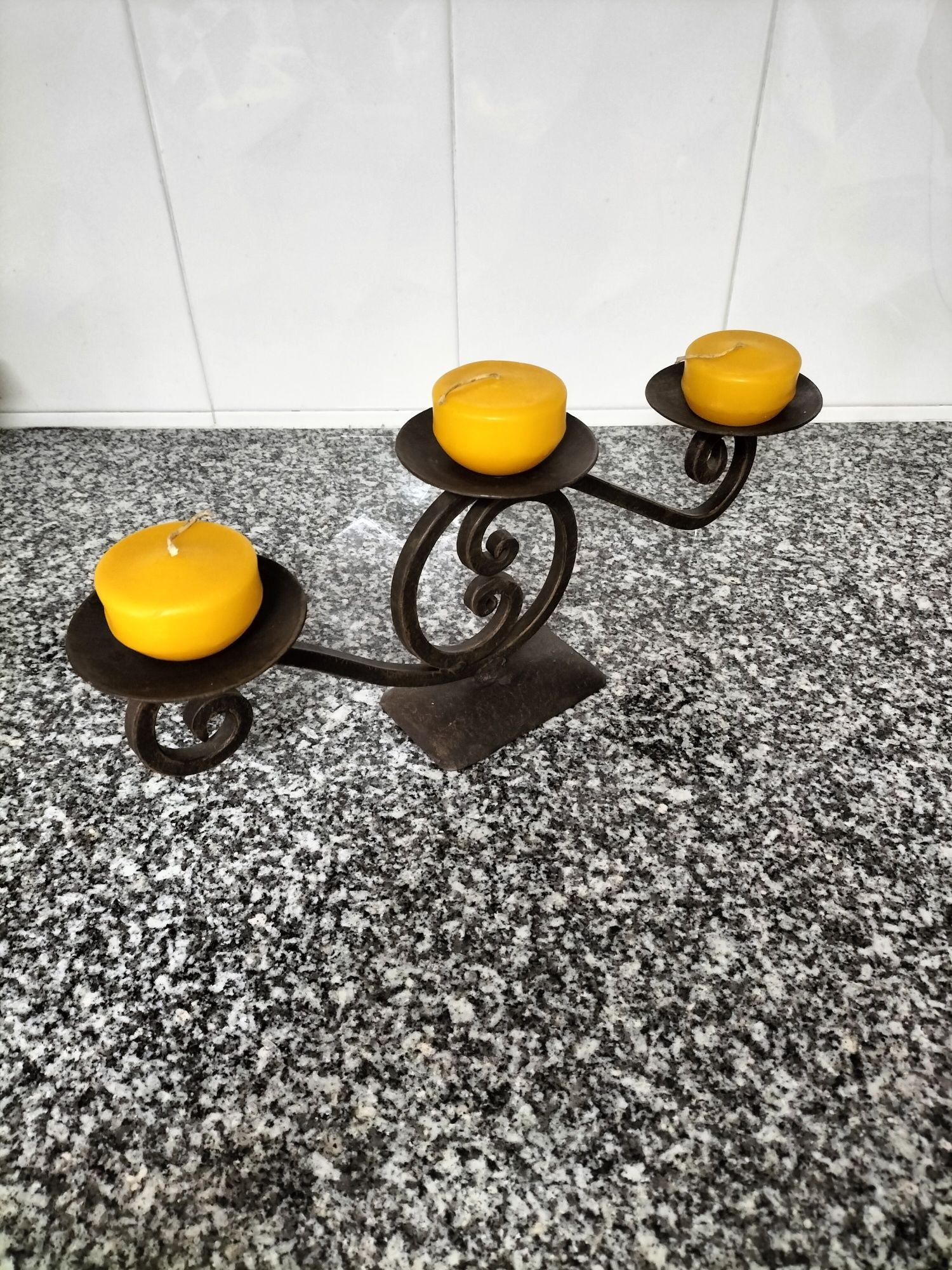 Suporte para velas decorativo