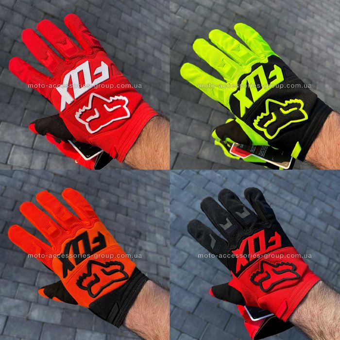 Мото рукавиці перчатки Fox текстильні крос ендуро рукавички фокс