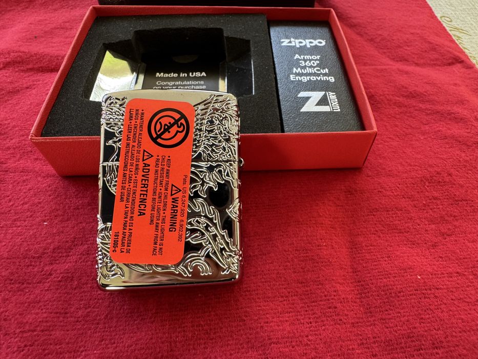 Зажигалка Zippo. Armor case. 360 multicut. Китайский дракон