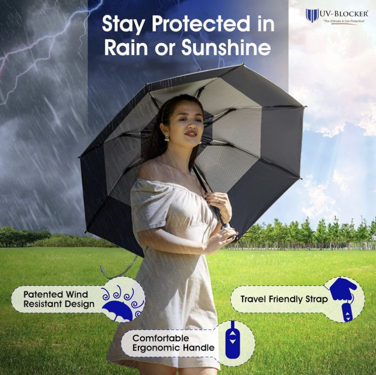 УФ парасоля | UV umbrella | сертифікована SPF 55+
