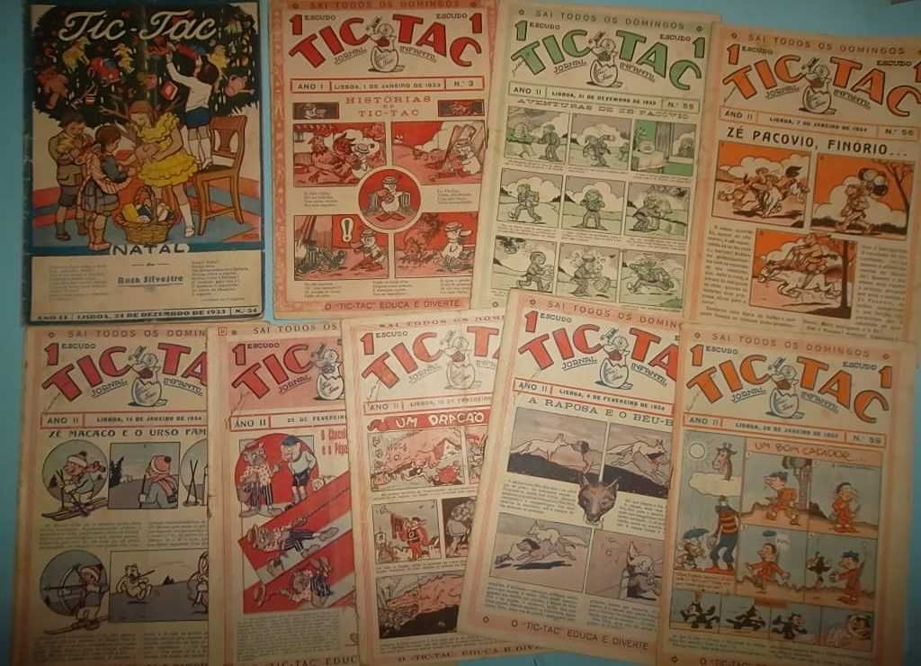 TIC-TAC - Jornal Infantil - Lote de revistas de 1933