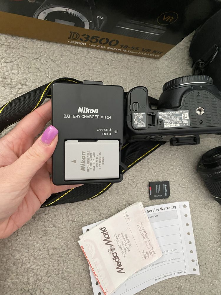 Aparat Nikon D3500 obiektyw