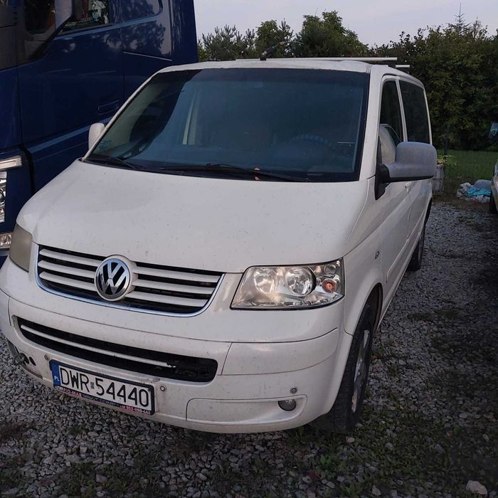 VW T5, 2006, manual, 390 tys km, awaria silnika (głowica i rozrząd OK)