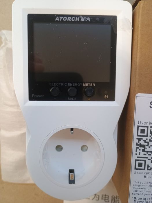 Умная розетка ваттметр Atorch S1W