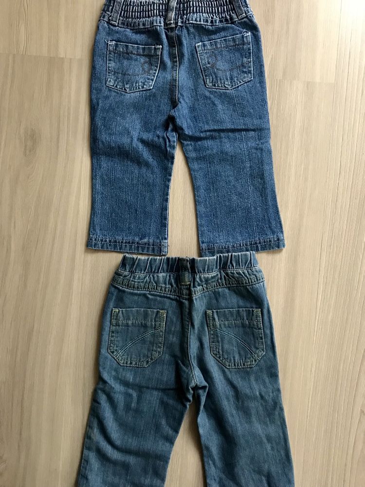 Spodnie jeansy 2szt. r. 80