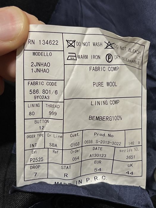 Suitsupply чоловічий піджак куртка 54 44