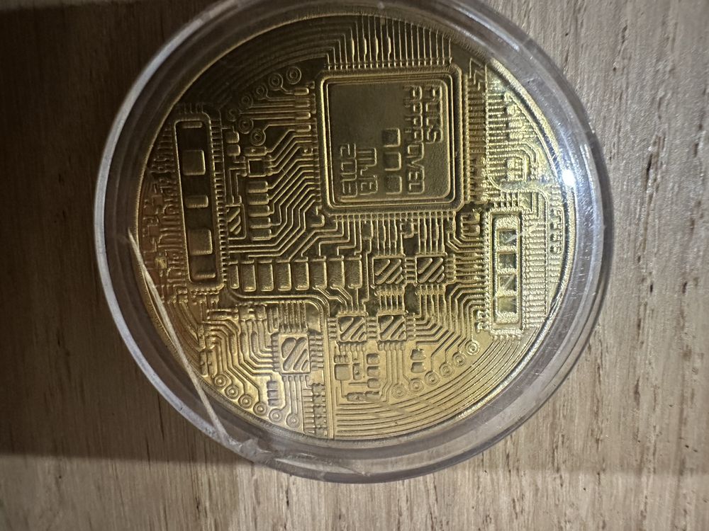 Moeda bitcoin fisica