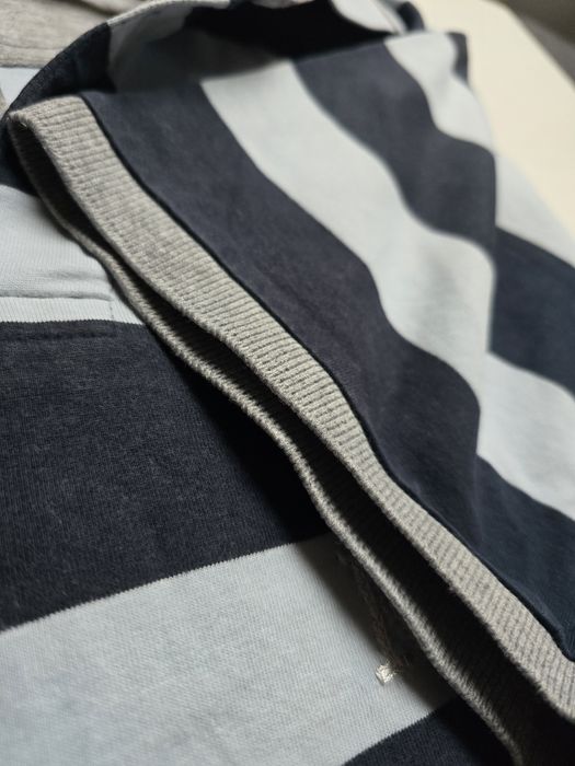 Męska koszulka polo w paski 
Bawełna
W błękitno-granatowe paski

Wymia