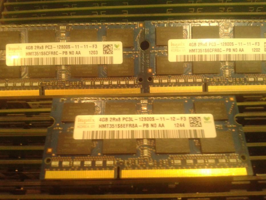 DDR3 4GB Hynix, Kingston, Samsung SO-DIMM 1600 1333 1066 MHz Intel/Amd